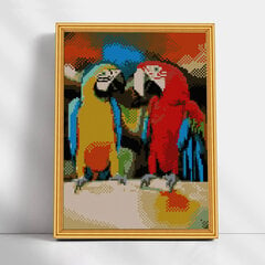 Алмазная мозаика 30x40 cm.  "Ara Parrots" цена и информация | Алмазная мозаика | 220.lv