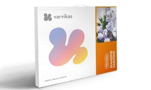 Dimantu mozaīkas komplekts uz rāmja TM Varvikas - Lilac Flowers in a Basket LG082e 40x50 cm цена и информация | Алмазная мозаика | 220.lv
