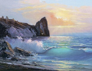 Dimantu mozaīkas komplekts uz rāmja TM Varvikas - Coastal Landscape LG258e 40x50 cm цена и информация | Алмазная мозаика | 220.lv