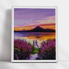 Алмазная мозаика 40x50 cm.  "Lilac Sunset" цена и информация | Алмазная мозаика | 220.lv