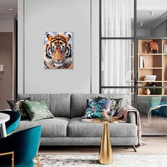 Алмазная мозаика 40x50 cm.  "The Look of Tiger" цена и информация | Алмазная мозаика | 220.lv