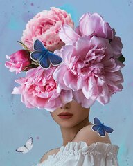 Алмазная мозаика 50x65 cm.  "Flower Dream in Pink" цена и информация | Алмазная мозаика | 220.lv