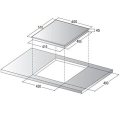 Schlosser IT 553-2B WH цена и информация | Варочные поверхности | 220.lv