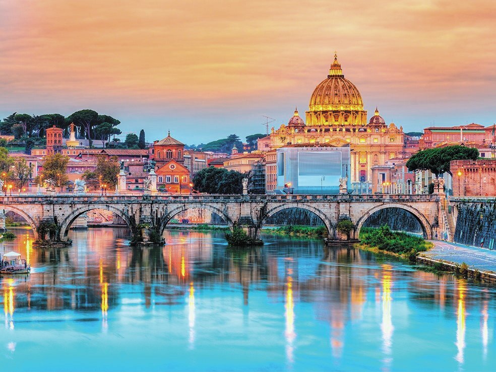 Glezna pēc numuriem TM Varvikas - Ponte Sant' Angelo ME1127e 30x40 cm cena un informācija | Gleznas pēc numuriem | 220.lv