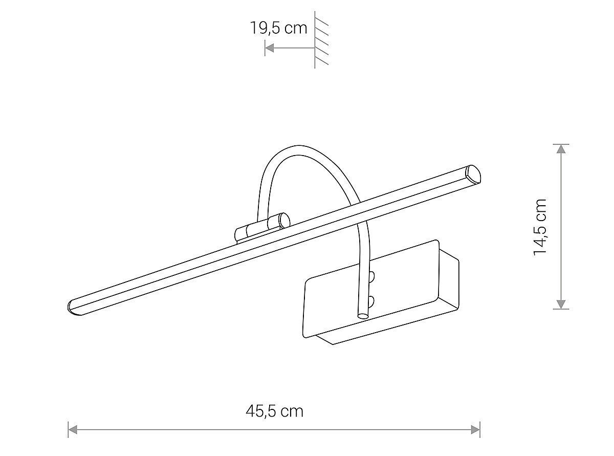 Sienas lampa Nowodvorski GIOTTO LED S 8168 cena un informācija | Sienas lampas | 220.lv