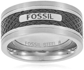 Модное стальное кольцо Fossil JF00888040 цена и информация | Мужские украшения | 220.lv
