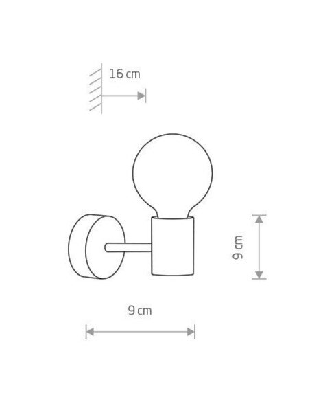 Sienas lampa Nowodvorski RADIUS 7930 cena un informācija | Sienas lampas | 220.lv