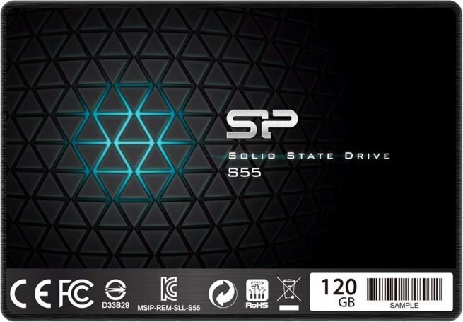 Silicon Power S55 120GB SATA3 (SP120GBSS3S55S25) cena un informācija | Iekšējie cietie diski (HDD, SSD, Hybrid) | 220.lv