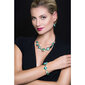 Lampglas Eleganta smaragda princeses rokassprādze ar 24 karātu zeltu un sudrabu no Lampglas BRO1 pērlēm cena un informācija | Rokassprādzes | 220.lv