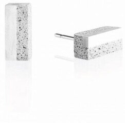 Gravelli Auskari izgatavoti no betona un tērauda bloku tērauda GJEWSSG004UN cena un informācija | Auskari | 220.lv