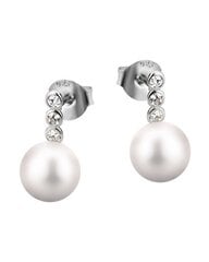 Lotus Silver Eleganti sudraba auskari ar sintētiskām pērlēm LP1278-4 / 3 cena un informācija | Auskari | 220.lv