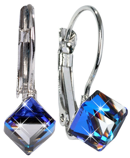 Levien Stilīgi auskari Cube Bermuda Blue cena un informācija | Auskari | 220.lv