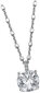 Lotus Silver Eleganta sudraba kaklarota ar caurspīdīgiem cirkoniem LP2005-1 / 1 (ķēde, kulons) cena un informācija | Kaklarotas | 220.lv
