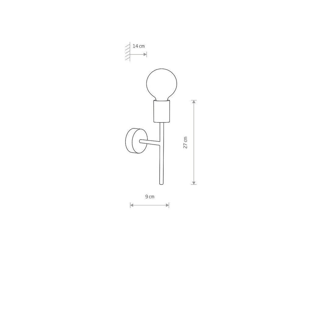 Sienas lampa Nowodvorski RADIUS 7762 цена и информация | Sienas lampas | 220.lv