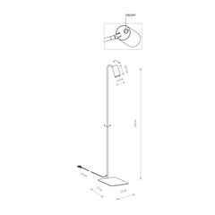 Stāvlampa Nowodvorski MONO 7714 cena un informācija | Stāvlampas | 220.lv