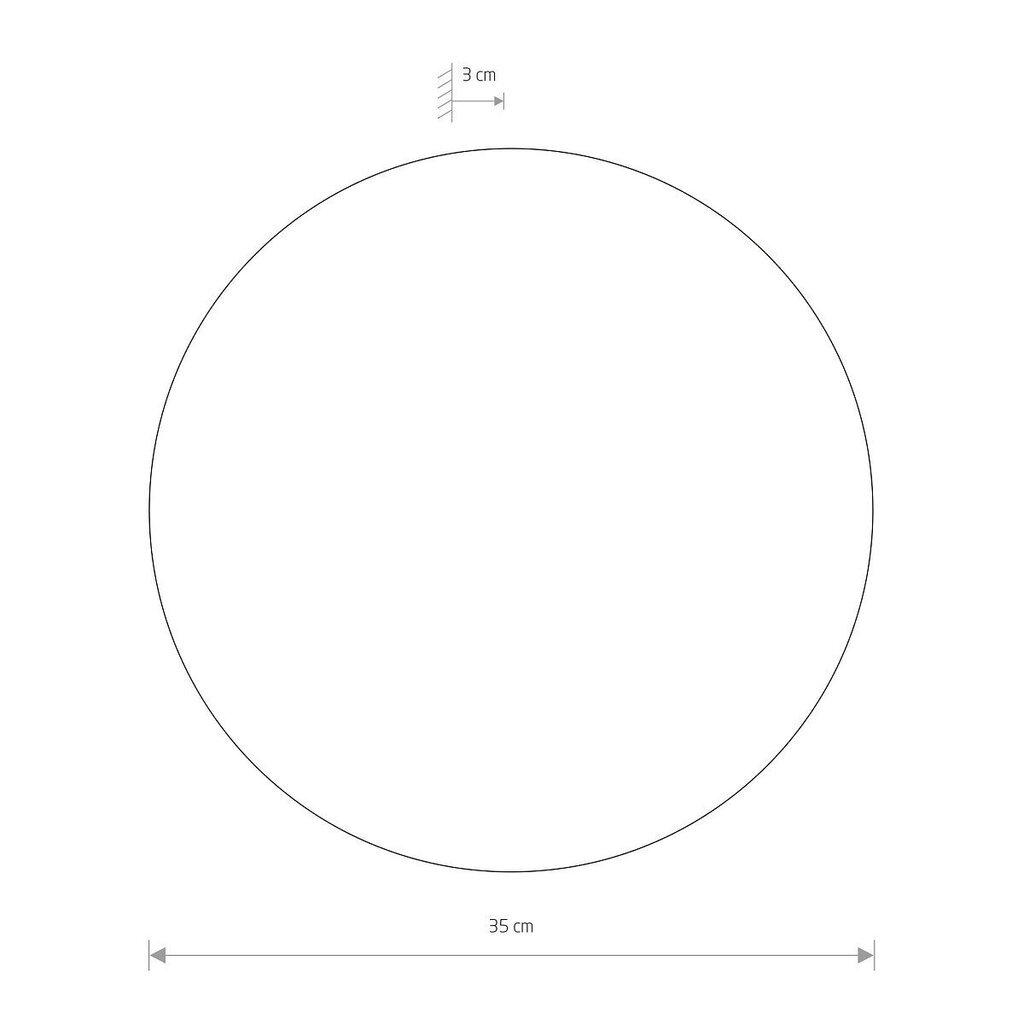 Sienas lampa Nowodvorski RING LED L 7636 cena un informācija | Sienas lampas | 220.lv