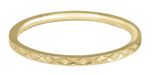 Troli Позолоченное минималистское стальное кольцо с мелким золотым узором цена и информация | Кольца | 220.lv