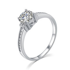 MOISS Элегантное серебряное кольцо с прозрачными цирконами R00006 цена и информация | Кольца | 220.lv