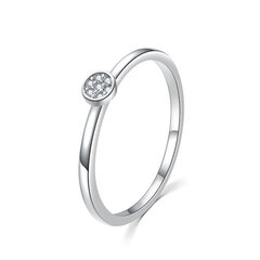 MOISS Сверкающее серебряное кольцо с прозрачными цирконами R00020 цена и информация | Кольца | 220.lv