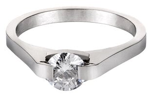 Стальное кольцо с кристаллом Troli KRS-088 цена и информация | Кольца | 220.lv