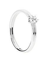 PDPAOLA Очаровательное серебряное кольцо с цирконами NOVA Silver AN02-615 цена и информация | Кольца | 220.lv