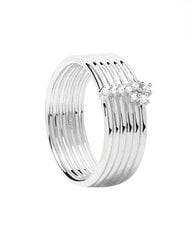 PDPAOLA Вневременное серебряное кольцо с цирконами SUPER NOVA Silver AN02-614 цена и информация | Кольца | 220.lv