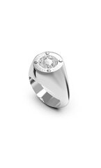 Guess Модное стальное кольцо с кристаллами Solitaire JUBR01465JWRH цена и информация | Кольца | 220.lv