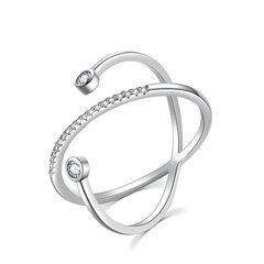 MOISS Оригинальное серебряное кольцо с цирконами R00020 цена и информация | Кольца | 220.lv