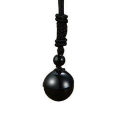 Ожерелье из черного шнура №3 цена и информация | Украшения на шею | 220.lv