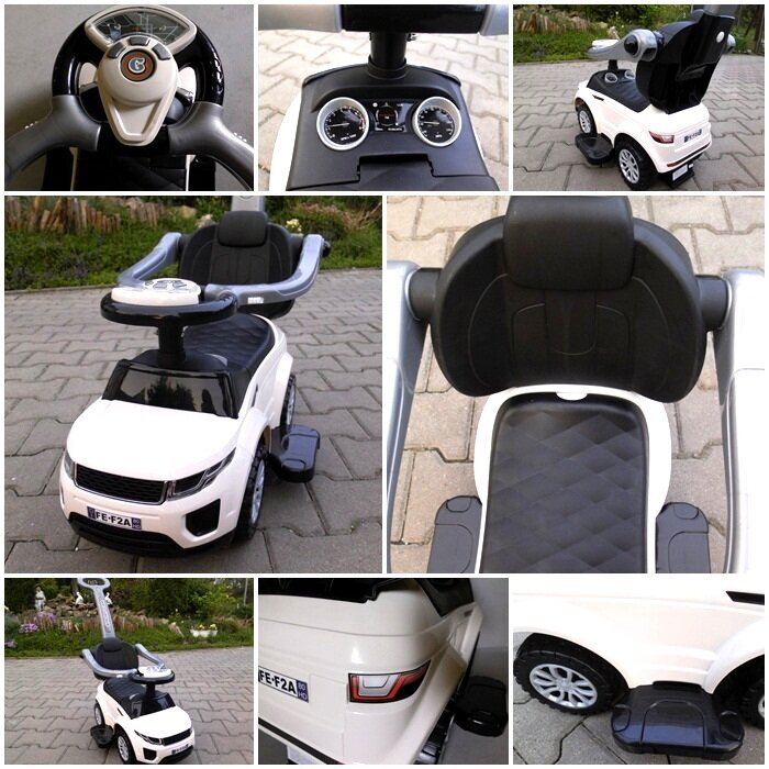 Bērnu automašīna J4, balta cena un informācija | Rotaļlietas zīdaiņiem | 220.lv