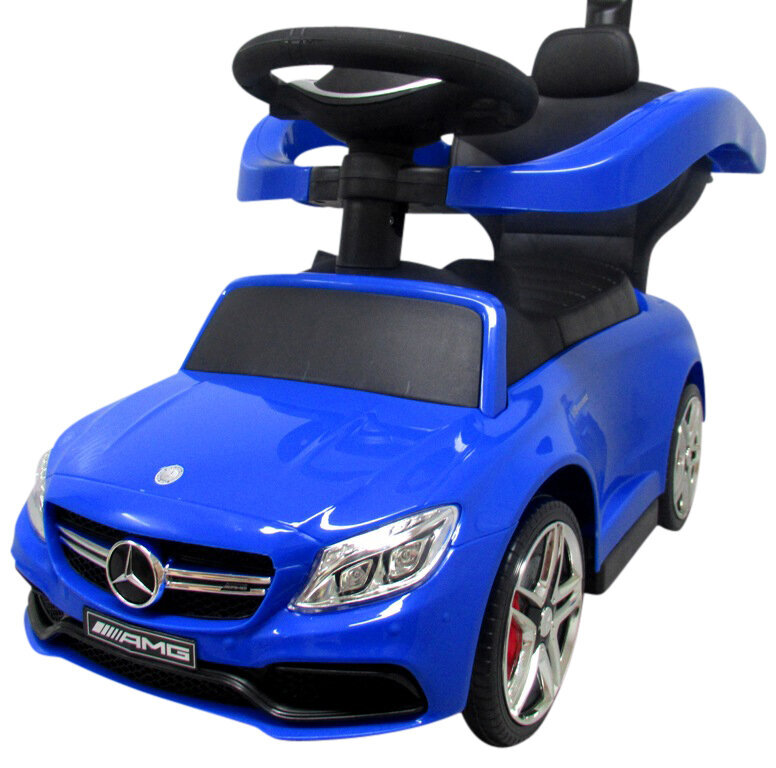 Bērnu stumjamā mašīna MERCEDES AMG C63, zila цена и информация | Rotaļlietas zīdaiņiem | 220.lv