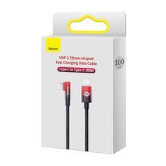 Baseus MVP2 USB-C to USB-C Cable, 100W, 1m (Black / Red) cena un informācija | Savienotājkabeļi | 220.lv