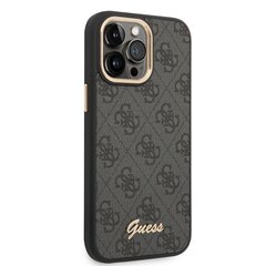 Guess PC/TPU 4G Metal Camera Outline Case for iPhone 14 Pro Black cena un informācija | Telefonu vāciņi, maciņi | 220.lv