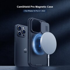 Nillkin CamShield Pro Magnetic Case for iPhone 15 with camera cover - blue цена и информация | Чехлы для телефонов | 220.lv