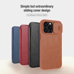 Nillkin Qin Book PRO Case for Apple iPhone 14 Pro Max Blue цена и информация | Чехлы для телефонов | 220.lv