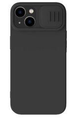 Nillkin CamShield Silky Silicone Case for Apple iPhone 14 Plus Black cena un informācija | Telefonu vāciņi, maciņi | 220.lv