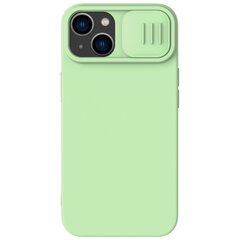 Nillkin CamShield Silky Silicone Case for Apple iPhone 14 Plus Green cena un informācija | Telefonu vāciņi, maciņi | 220.lv
