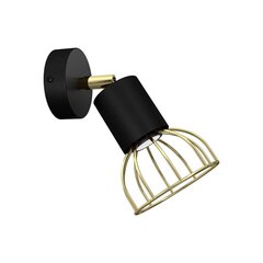 Milagro sienas lampa DANTE Black / Gold 1xGU10 cena un informācija | Sienas lampas | 220.lv