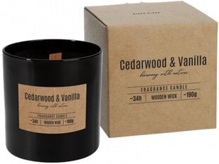 Ароматическая свеча Polar с деревянной крышкой Cedarwood & Vanilla цена и информация | Подсвечники, свечи | 220.lv