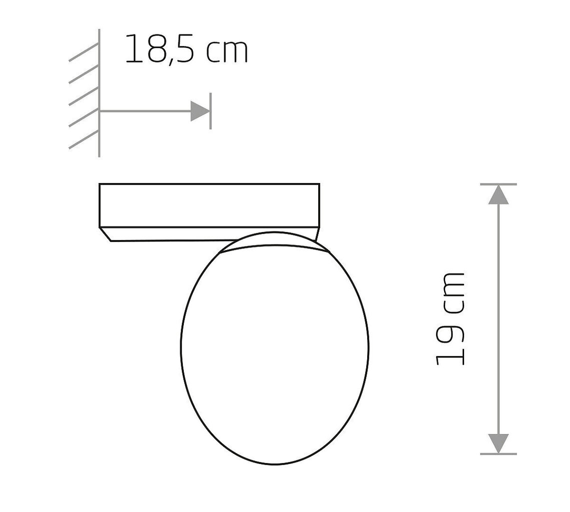 Sienas lampa Nowodvorski ICE EGG C 8132 cena un informācija | Sienas lampas | 220.lv