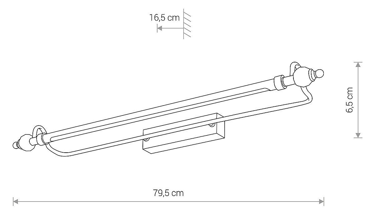 Sienas lampa Nowodvorski REMBRANT LED L 8167 цена и информация | Sienas lampas | 220.lv