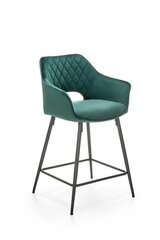 Набор из 2 барных стульев Halmar H107, зеленый цена и информация | Стулья для кухни и столовой | 220.lv