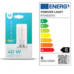 Forever Light LED spuldze G9 6W 230V 3000K 480lm cena un informācija | Spuldzes | 220.lv