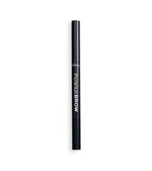 Двухсторонний карандаш для бровей Revolution Relove Power Brow 0,3 г, Brown цена и информация | Карандаши, краска для бровей | 220.lv