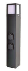 Āra lampa E27 + Āra kontaktligzdun Socket Tower Facado 220-240V IP54 650mm cena un informācija | Āra apgaismojums | 220.lv