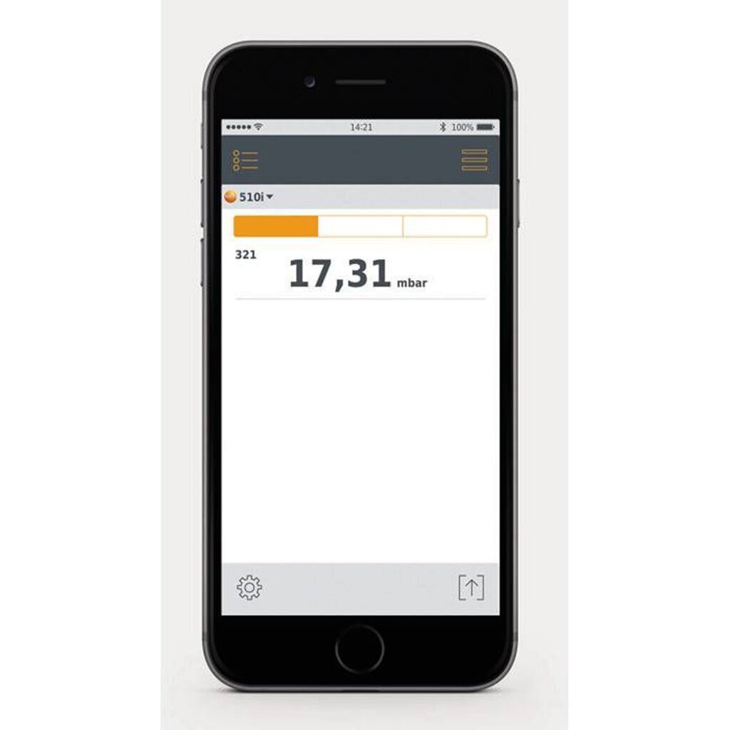 Testo 510i diferenciālā spiediena mērītājs ar mobilo aplikāciju cena un informācija | Mitruma, temperatūras, pH, ORP mērītāji | 220.lv