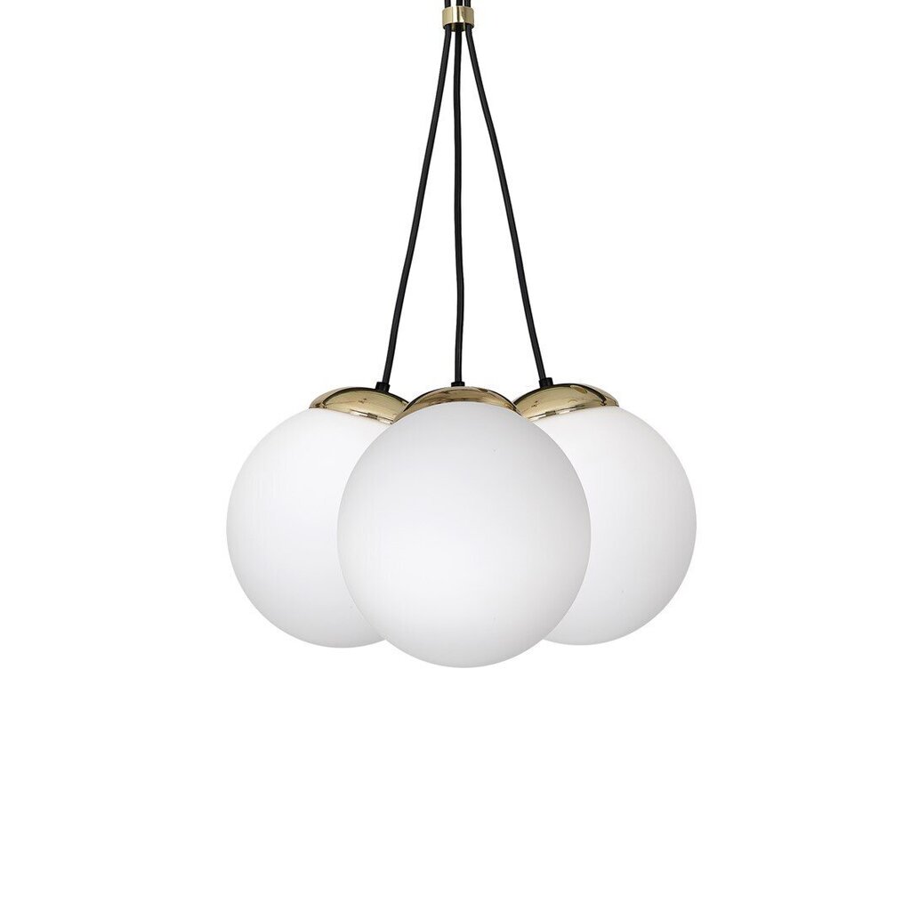 Piekaramā lampa Milagro SPARTA BLACK / GOLD 3xE14 cena un informācija | Piekaramās lampas | 220.lv