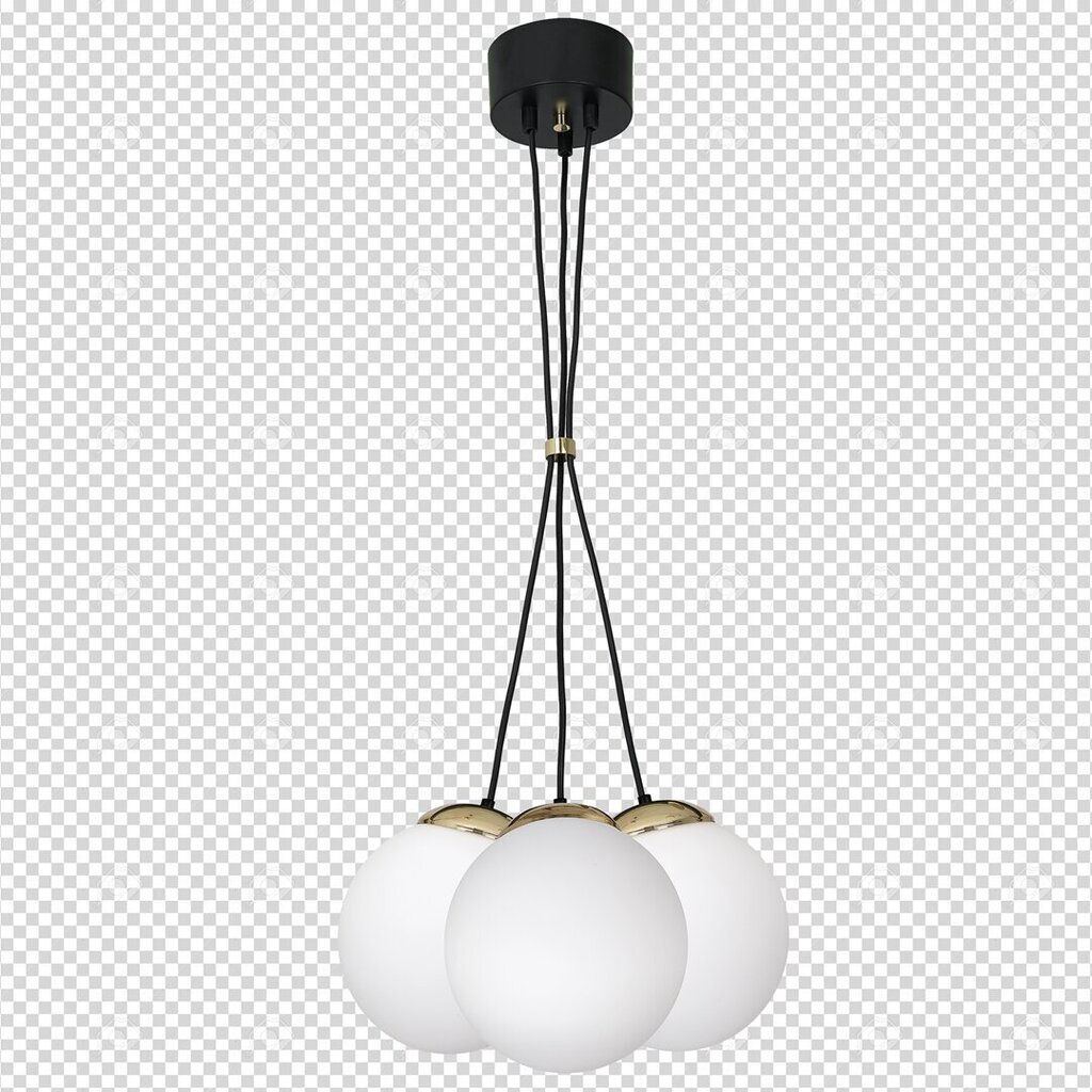 Piekaramā lampa Milagro SPARTA BLACK / GOLD 3xE14 cena un informācija | Piekaramās lampas | 220.lv