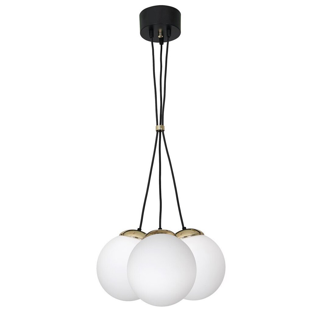 Piekaramā lampa Milagro SPARTA BLACK / GOLD 3xE14 cena un informācija | Piekaramās lampas | 220.lv