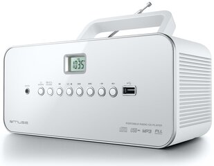 Muse M-28RDW White, Portable radio CD цена и информация | Радиоприемники и будильники | 220.lv